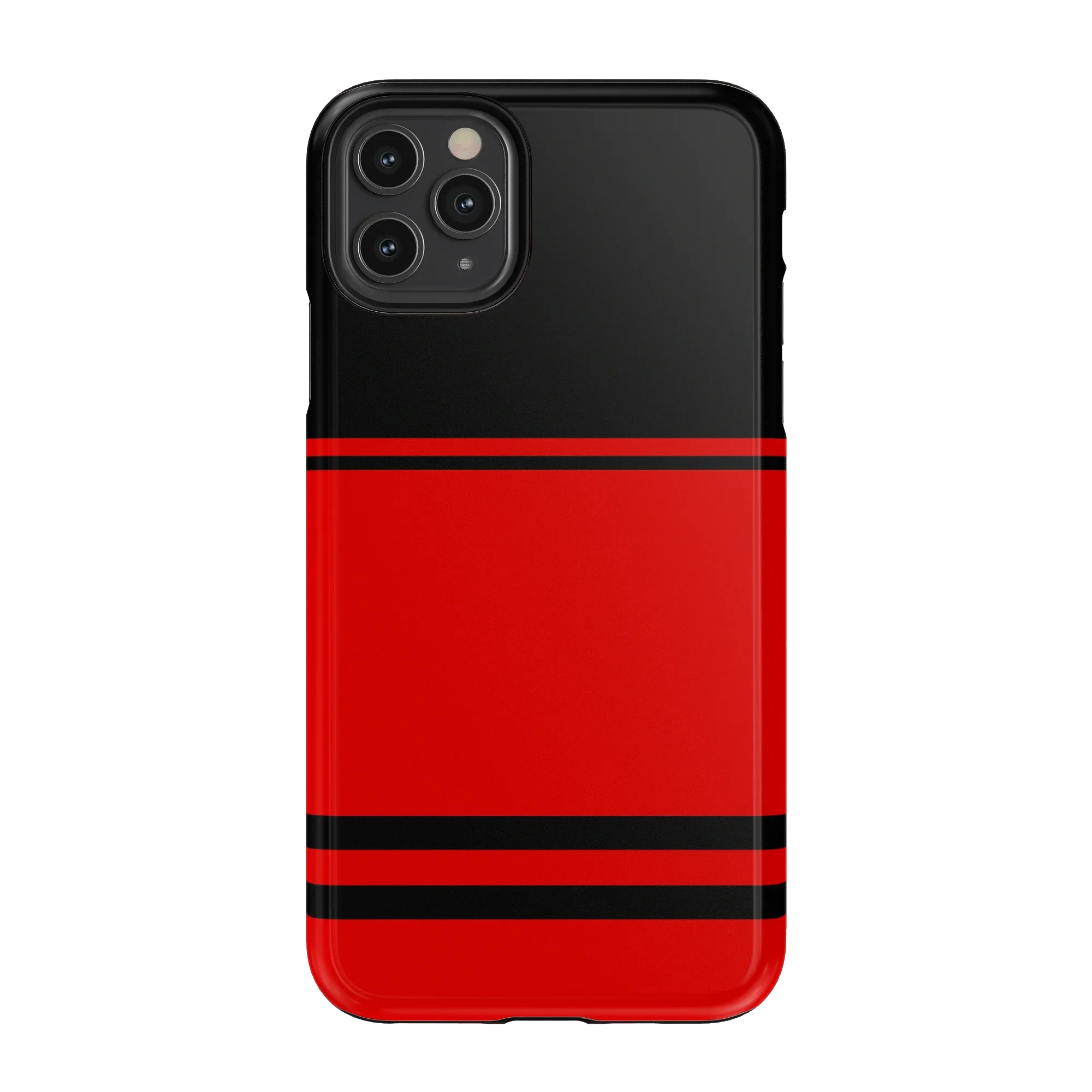 Storm Warning | Black & Red Stripes Case