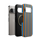 Go New York | Blue & Orange Stripes Case