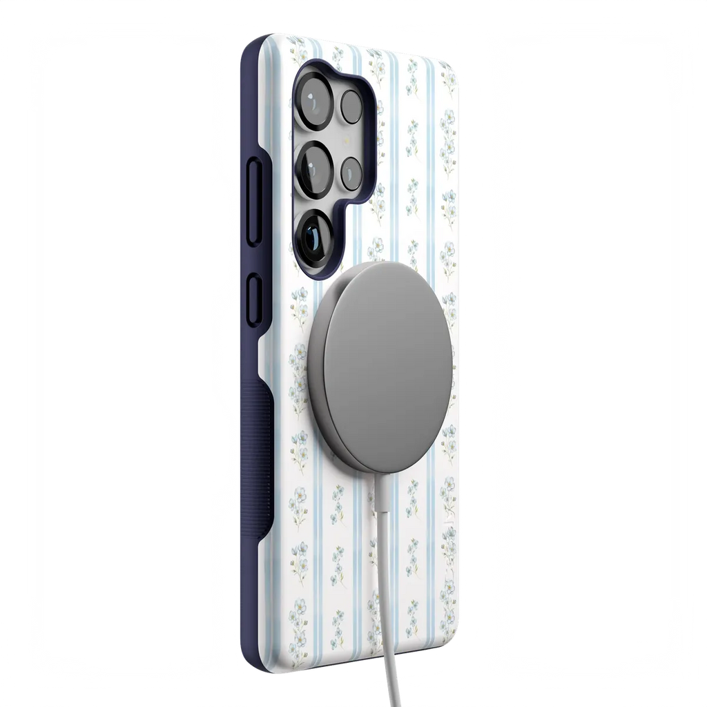 Cottage Stripe | Blue Floral Case