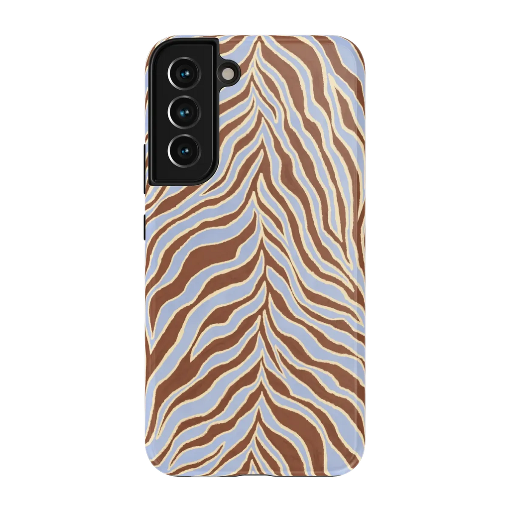 Untamed | Brown & Blue Zebra Case