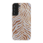 Untamed | Brown & Blue Zebra Case