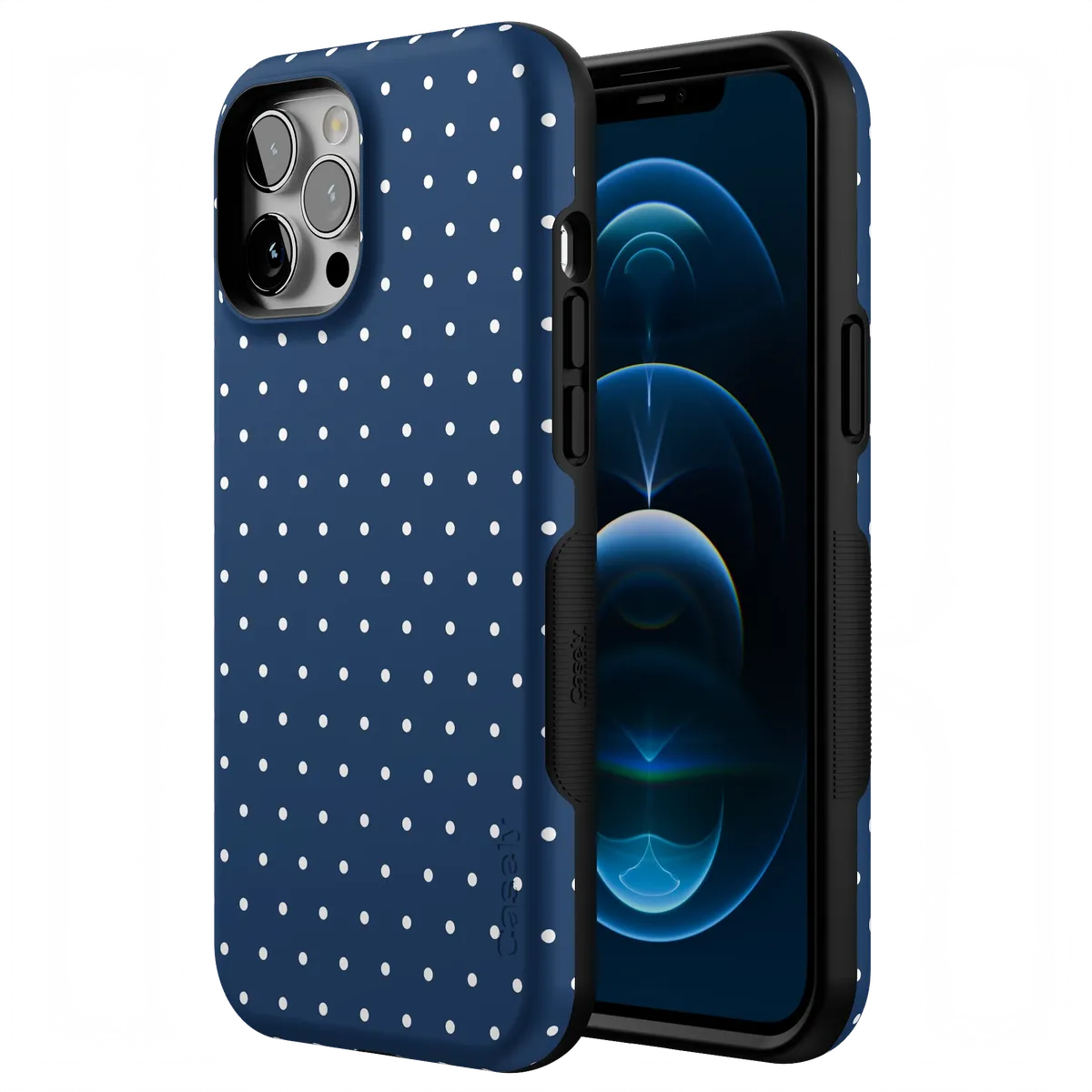 On the Dot | Navy Polka Dot Case