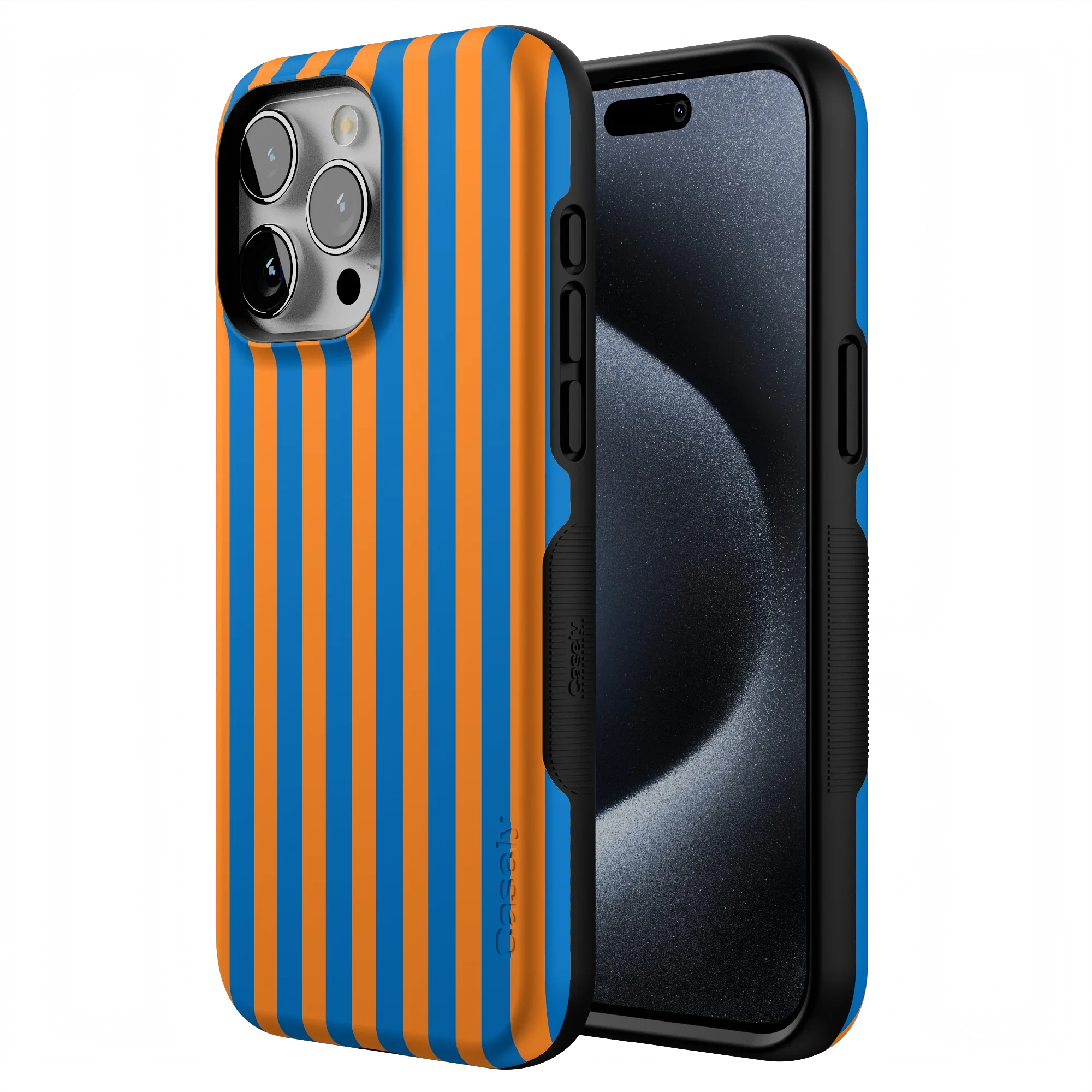 Go New York | Blue & Orange Stripes Case