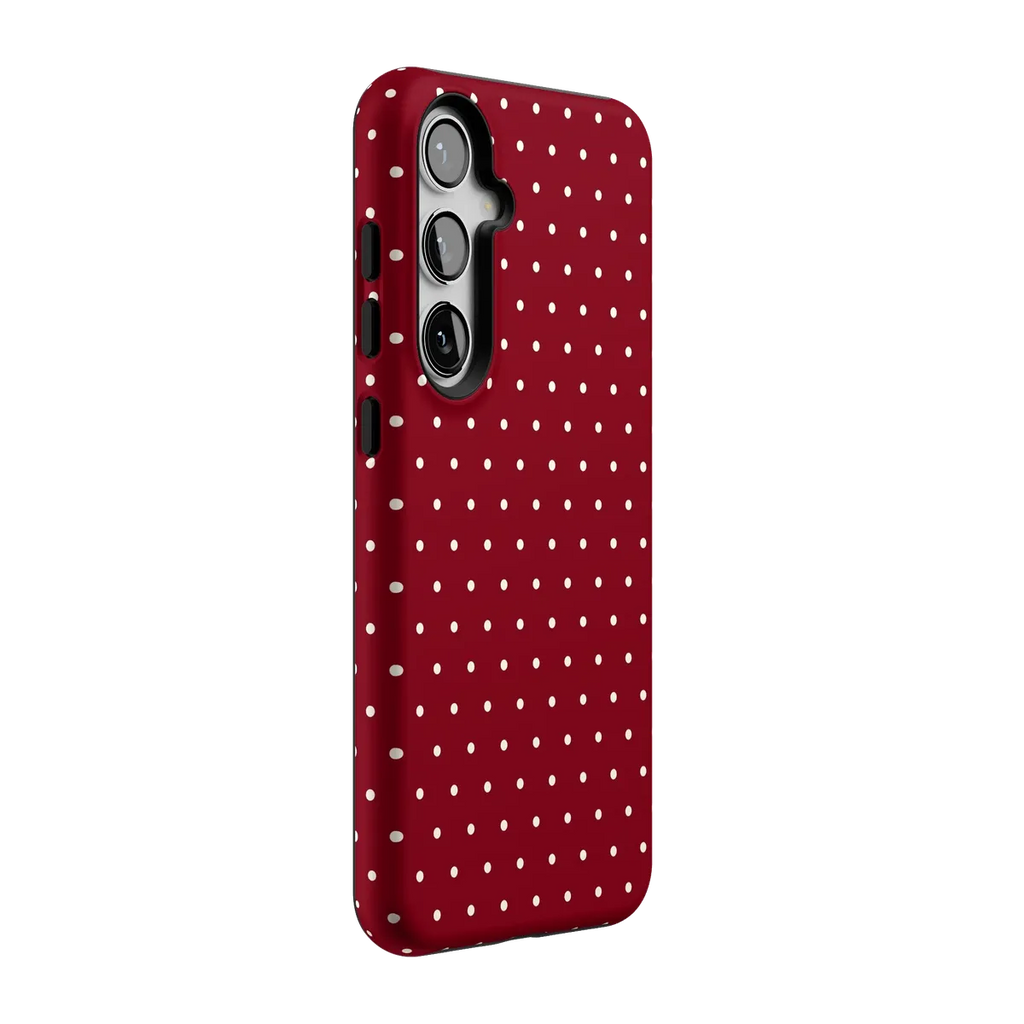 On the Dot | Maroon Polka Dot Case