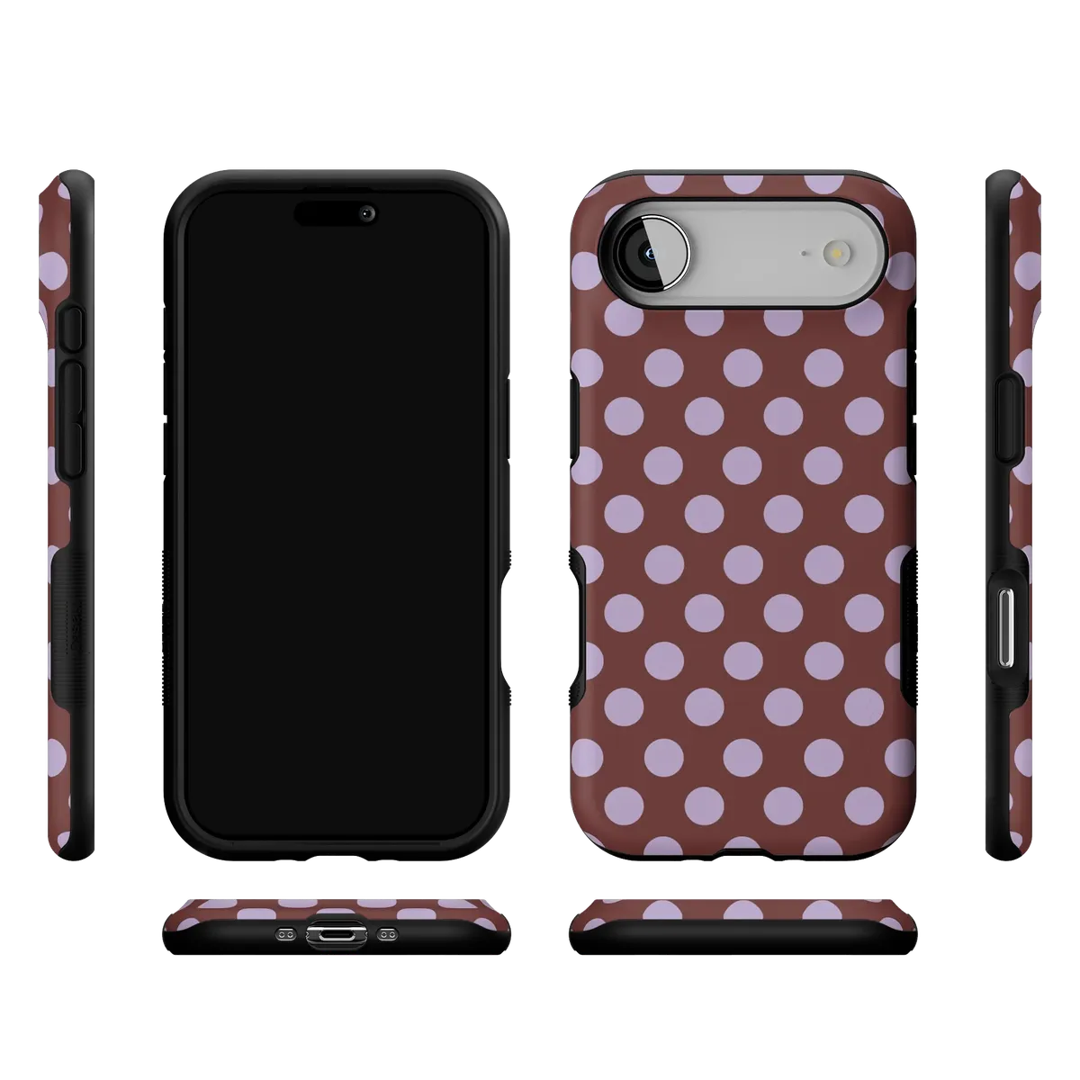 Spotted in SoHo | Burgundy Polka Dot Case