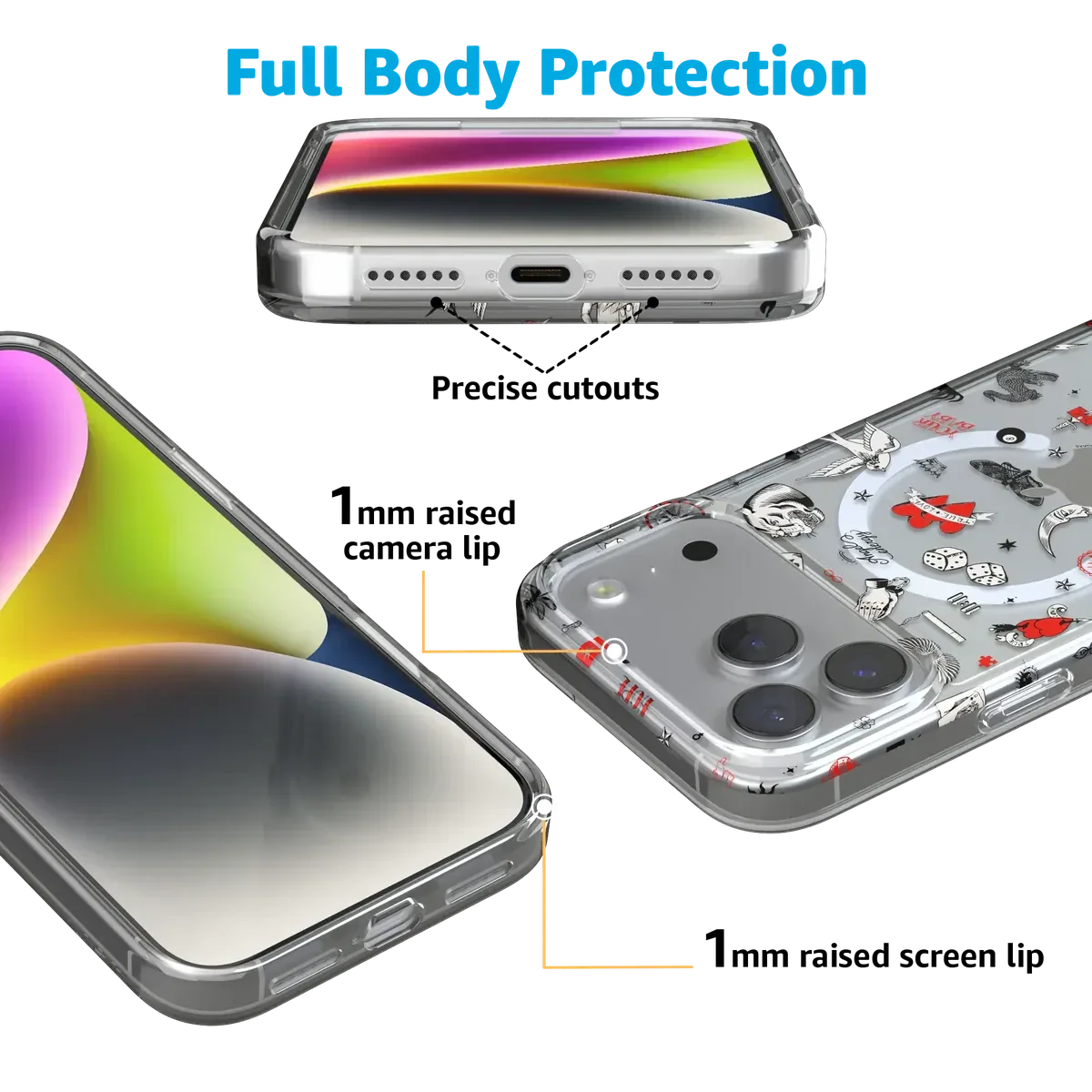 Not a Phase | Clear Flash Tattoo Case