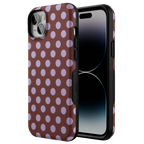 Spotted in SoHo | Burgundy Polka Dot Case