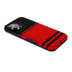Storm Warning | Black & Red Stripes Case