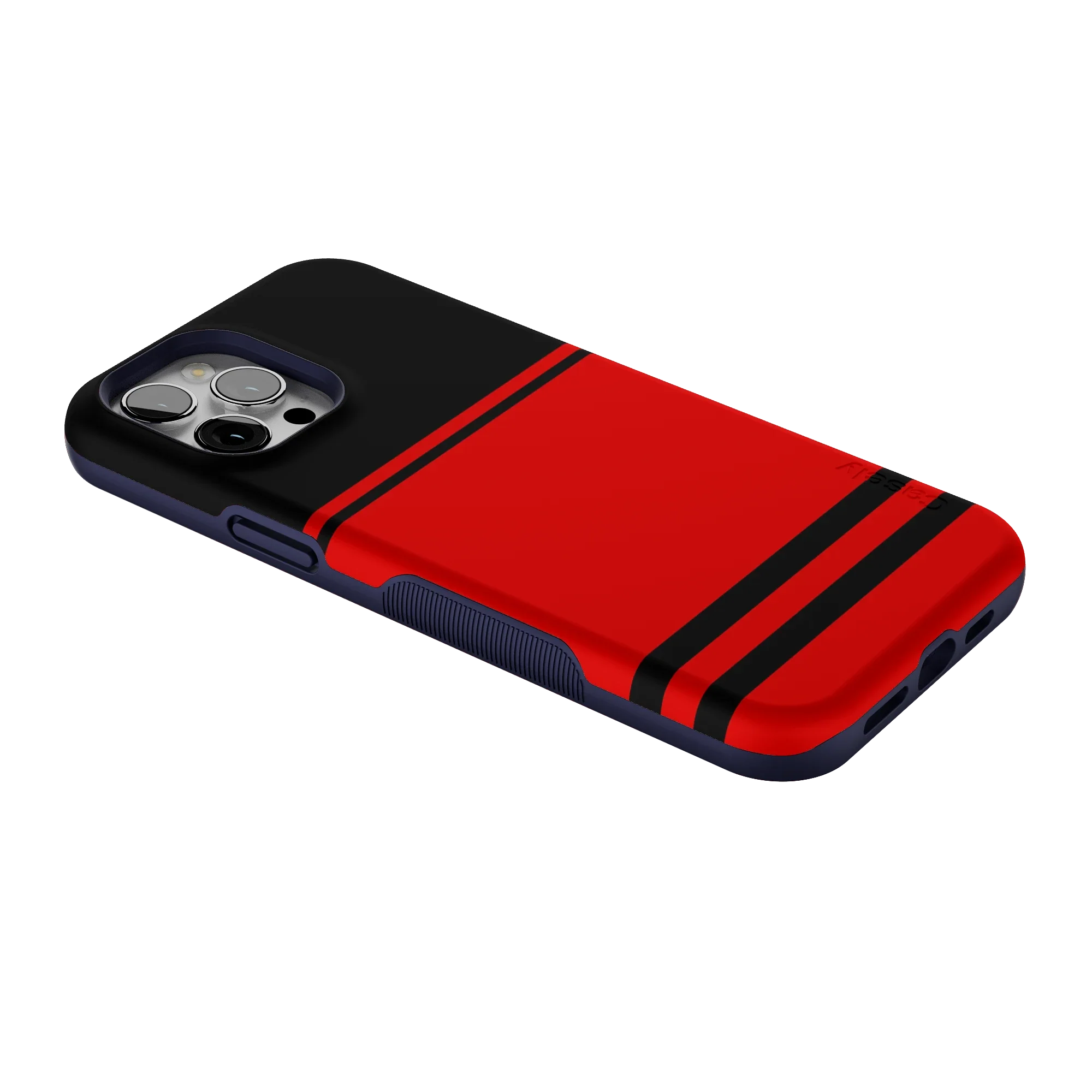 Storm Warning | Black & Red Stripes Case