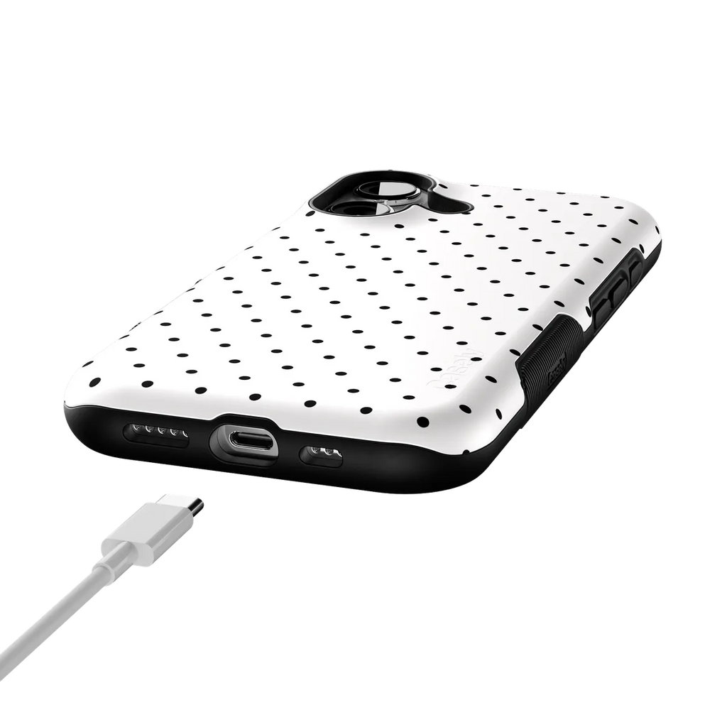 On the Dot | Black Polka Dot Case