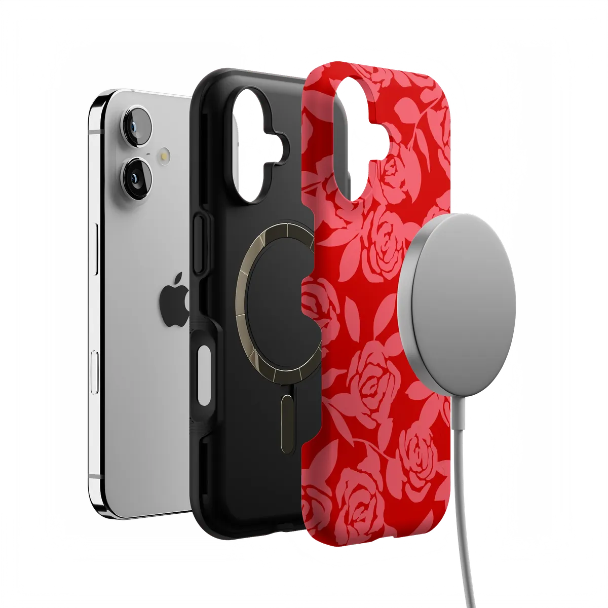 Final Rose | Red & Pink Floral Case