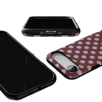 Spotted in SoHo | Burgundy Polka Dot Case