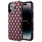 Spotted in SoHo | Burgundy Polka Dot Case