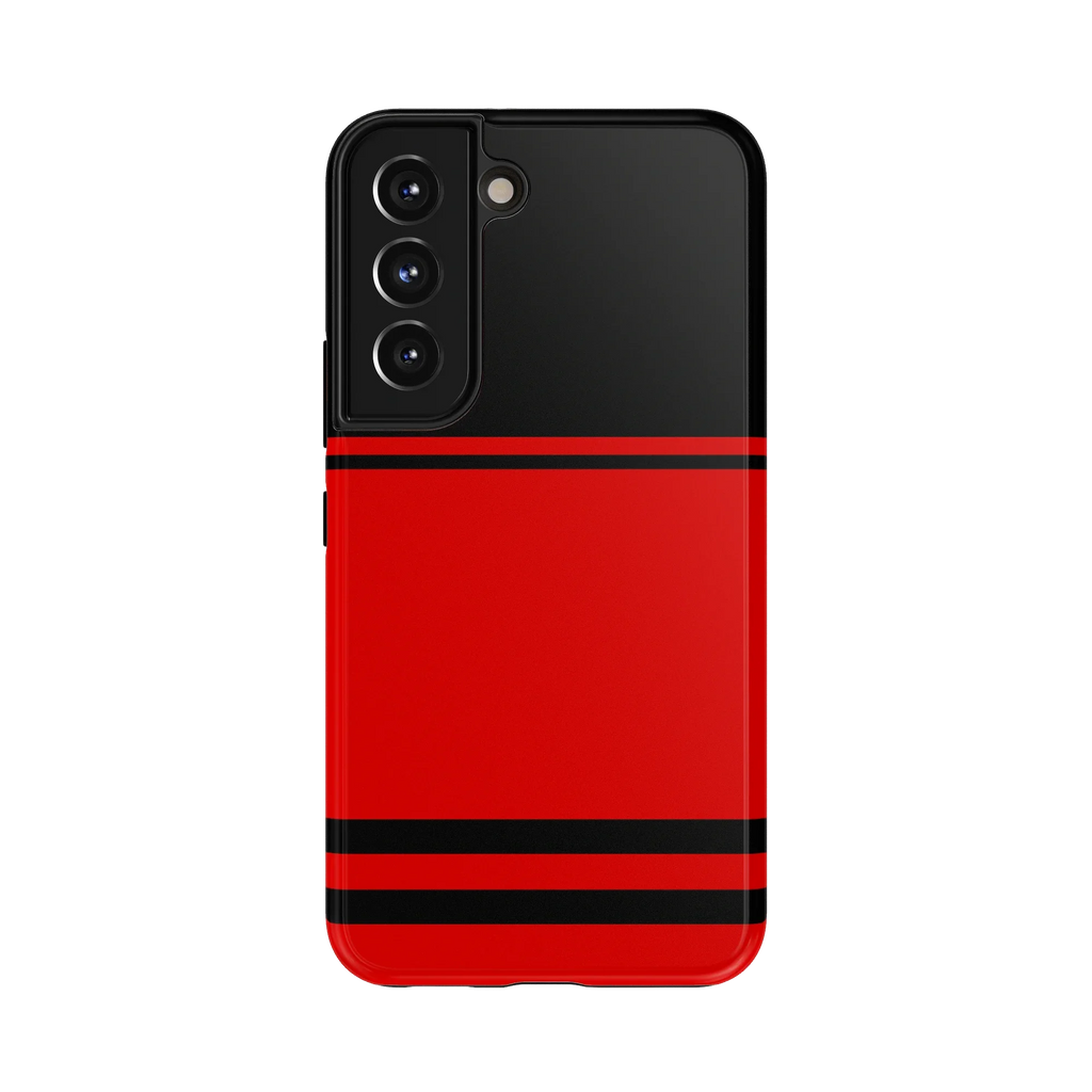 Storm Warning | Black & Red Stripes Case