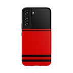 Storm Warning | Black & Red Stripes Case