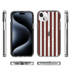 Sunday in Brooklyn | Burgundy Stripes Case