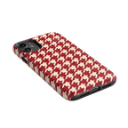 Scarlet Stitch | Red Houndstooth Case
