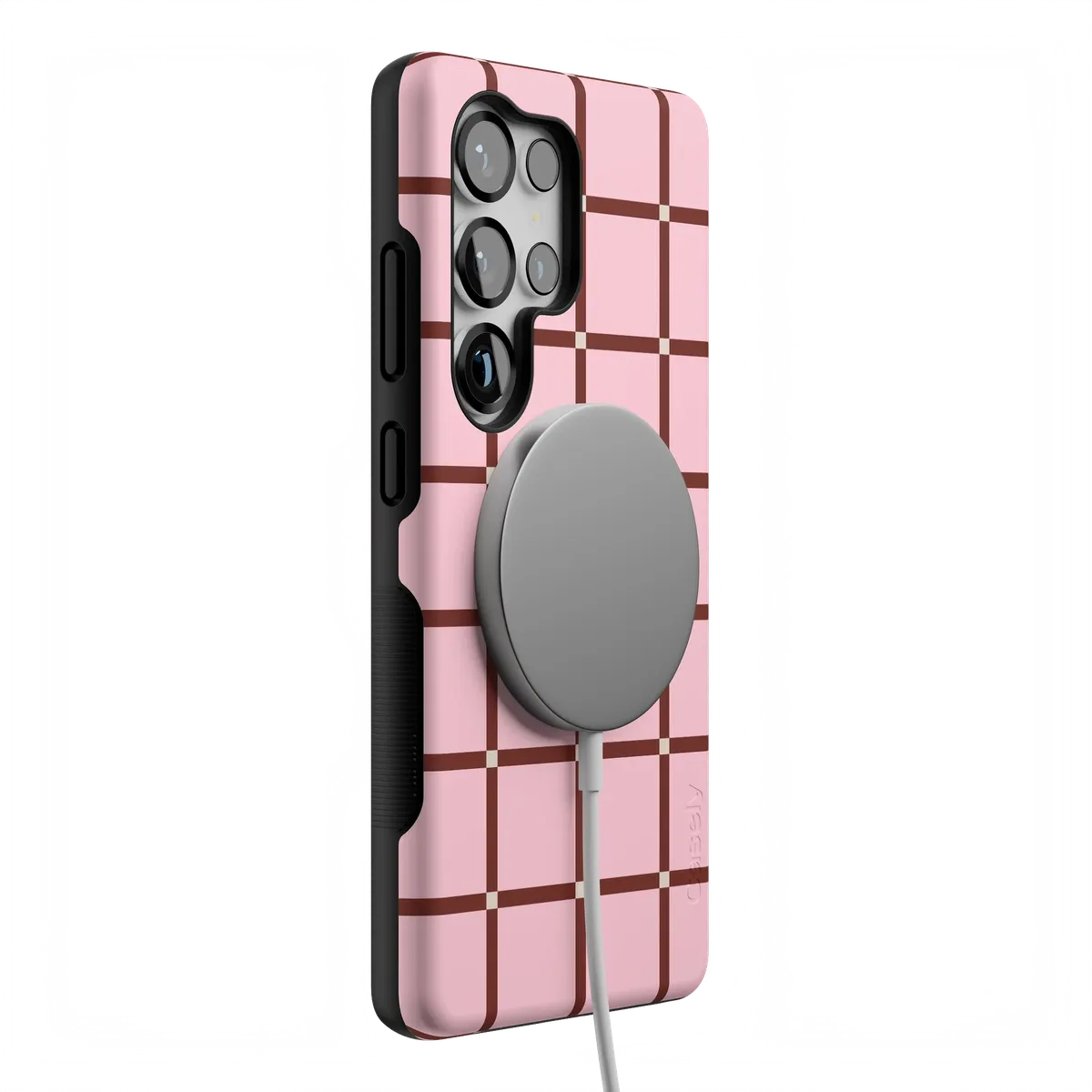 Uptown Gridlock | Pink Checkerboard Case