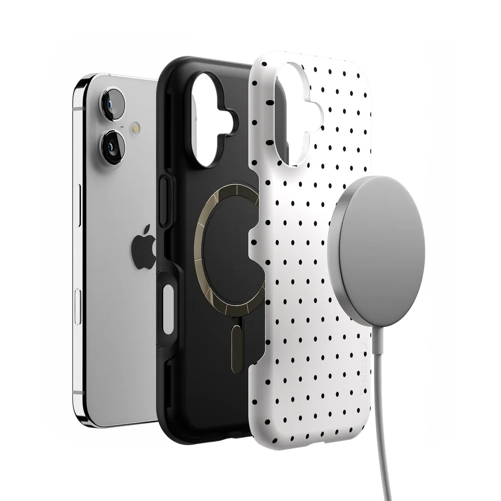 On the Dot | Black Polka Dot Case