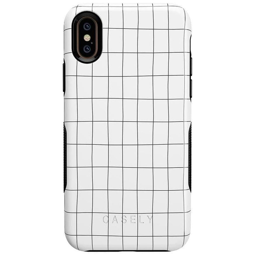 Off the Grid | White & Black Lined Case
