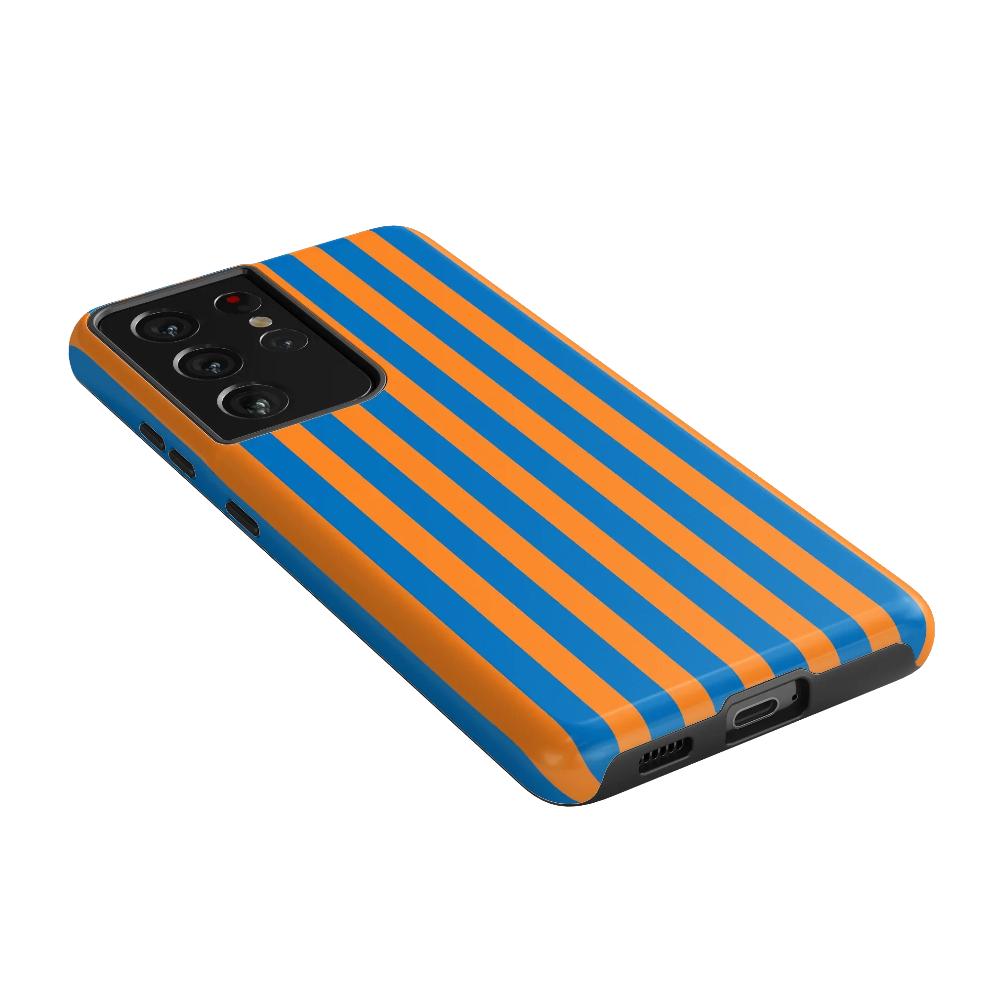 Go New York | Blue & Orange Stripes Case