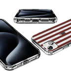 Sunday in Brooklyn | Burgundy Stripes Case
