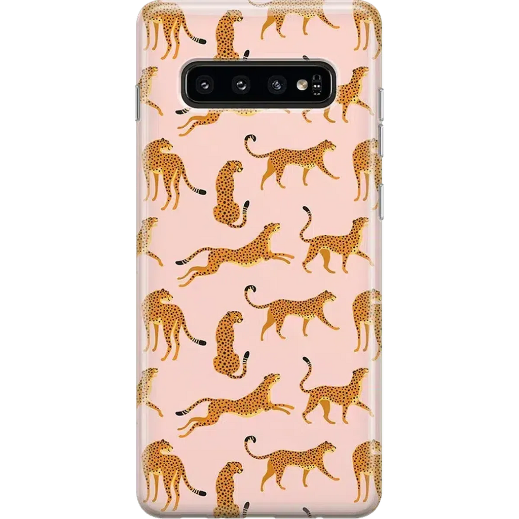 On the Prowl | Pink Leopard Print Samsung Case