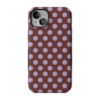 Spotted in SoHo | Burgundy Polka Dot Case