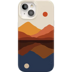 Opposites Attract | Day & Night Colorblock Mountains Case
