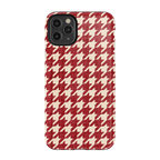 Scarlet Stitch | Red Houndstooth Case