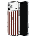 Sunday in Brooklyn | Burgundy Stripes Case