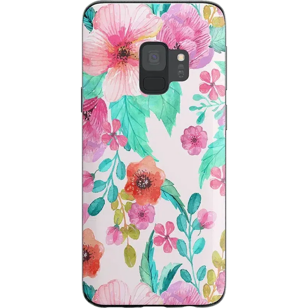 Out And About | Light Pink Floral Samsung Case