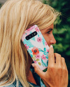 Out And About | Light Pink Floral Samsung Case