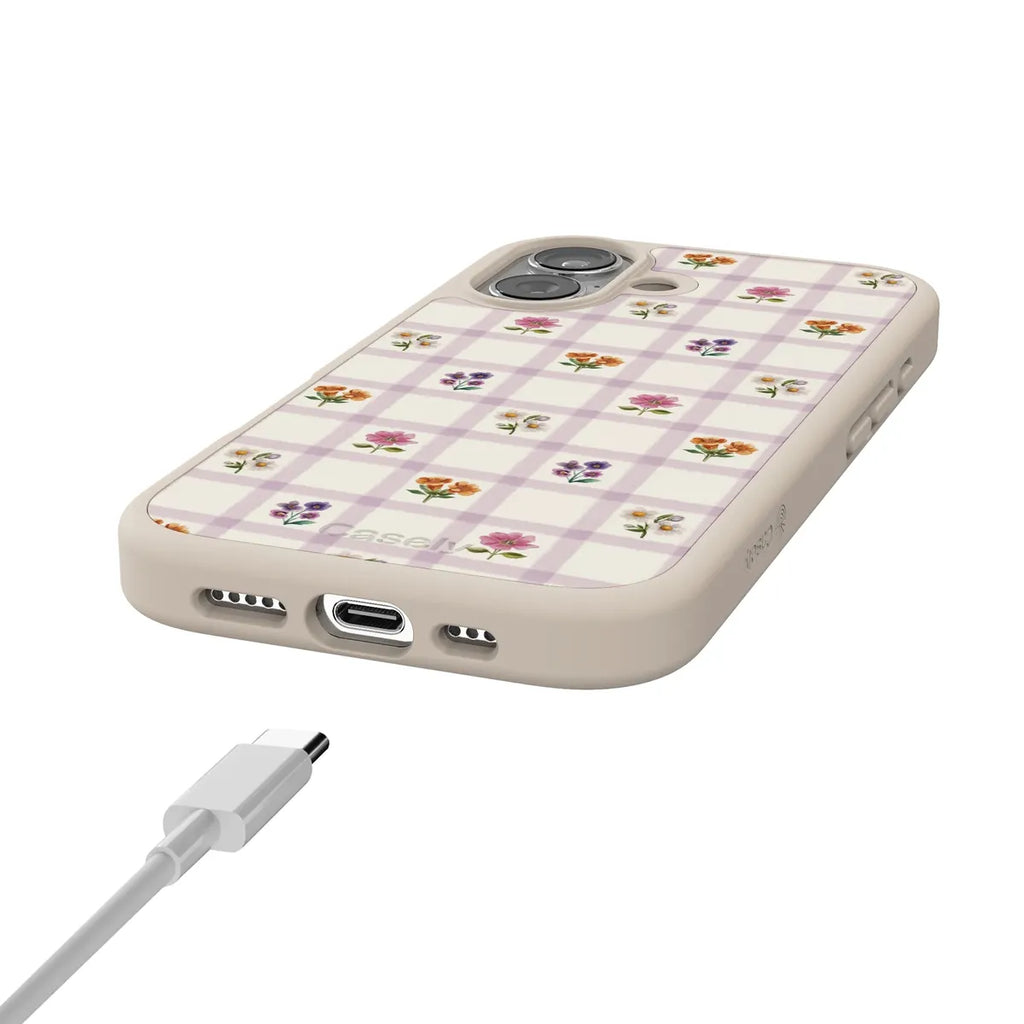 Meadow Check | Floral Gingham Case