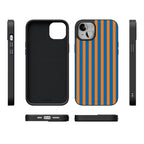 Go New York | Blue & Orange Stripes Case