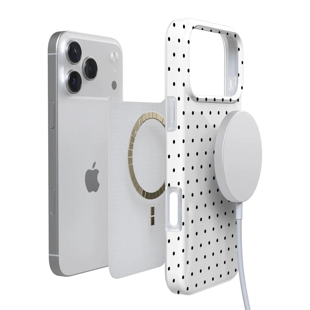 On the Dot | Black Polka Dot Case