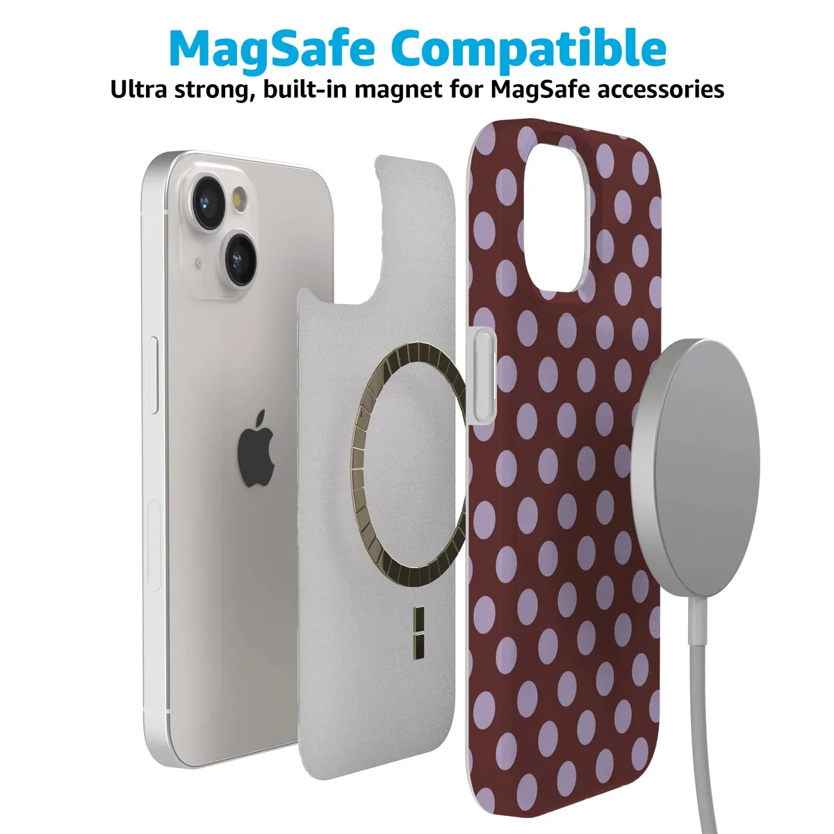 Spotted in SoHo | Burgundy Polka Dot Case
