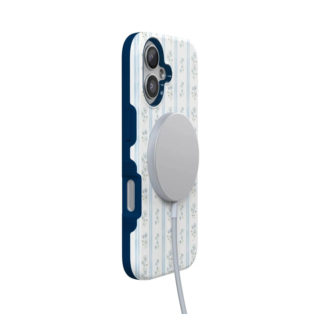 Cottage Stripe | Blue Floral Case