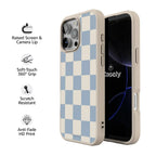 Fit Check | Light Blue Checkerboard Case