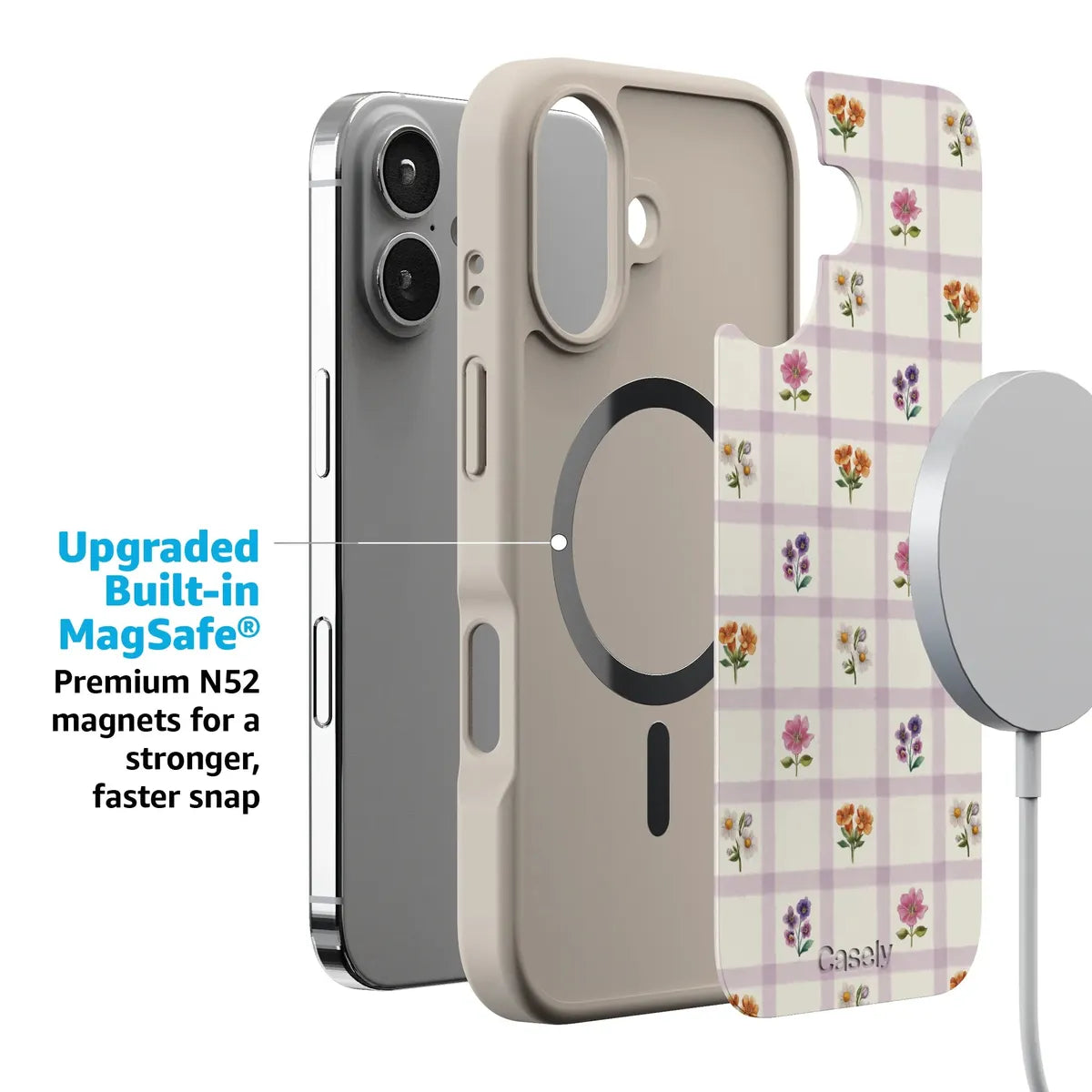 Meadow Check | Floral Gingham Case