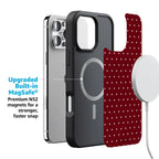 On the Dot | Maroon Polka Dot Case