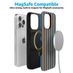 Go New York | Blue & Orange Stripes Case