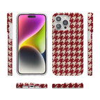 Scarlet Stitch | Red Houndstooth Case