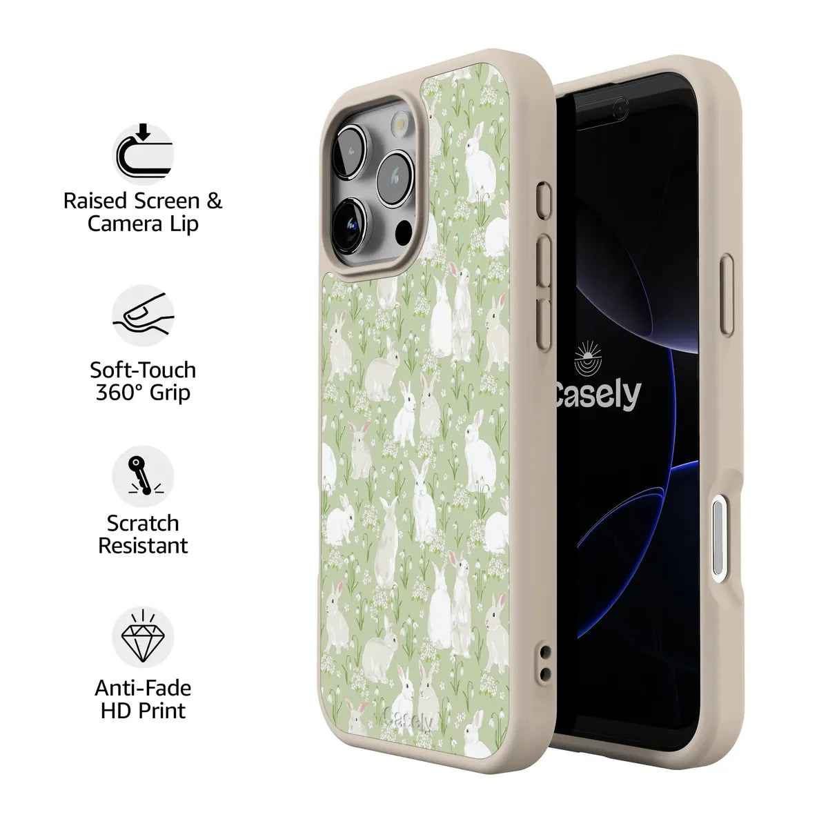 Hop to it | Green Bunny Case