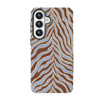 Untamed | Brown & Blue Zebra Case