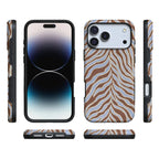 Untamed | Brown & Blue Zebra Case