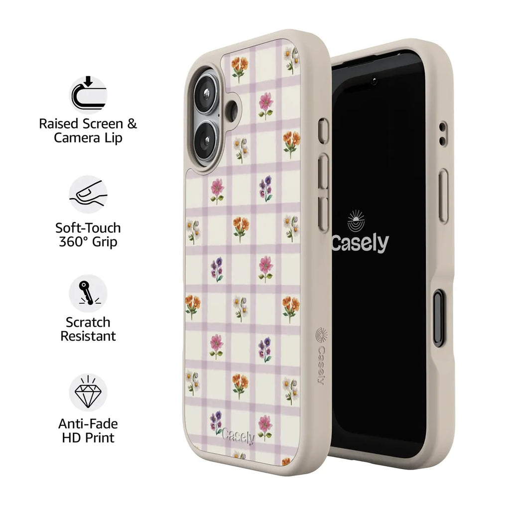 Meadow Check | Floral Gingham Case