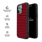 On the Dot | Maroon Polka Dot Case