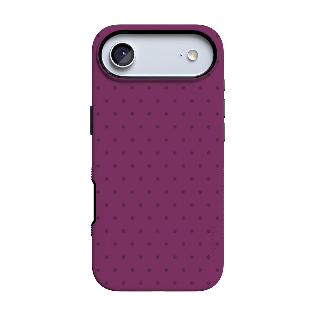 On the Dot | Plum Polka Dot Case