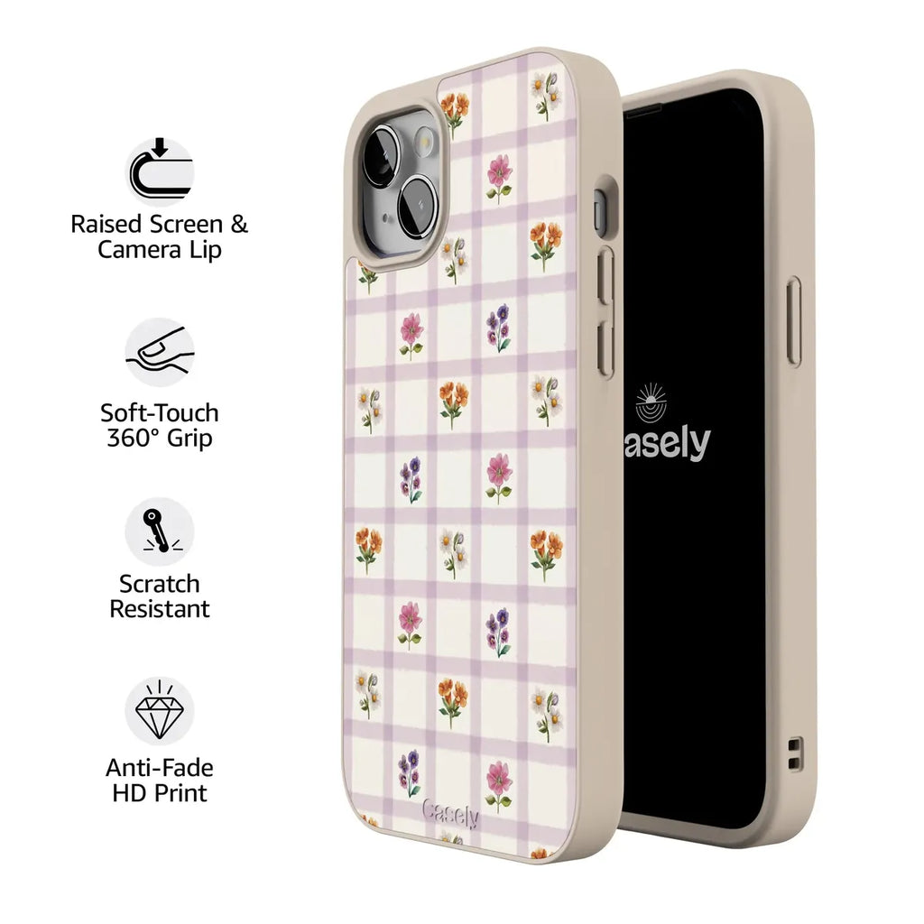 Meadow Check | Floral Gingham Case